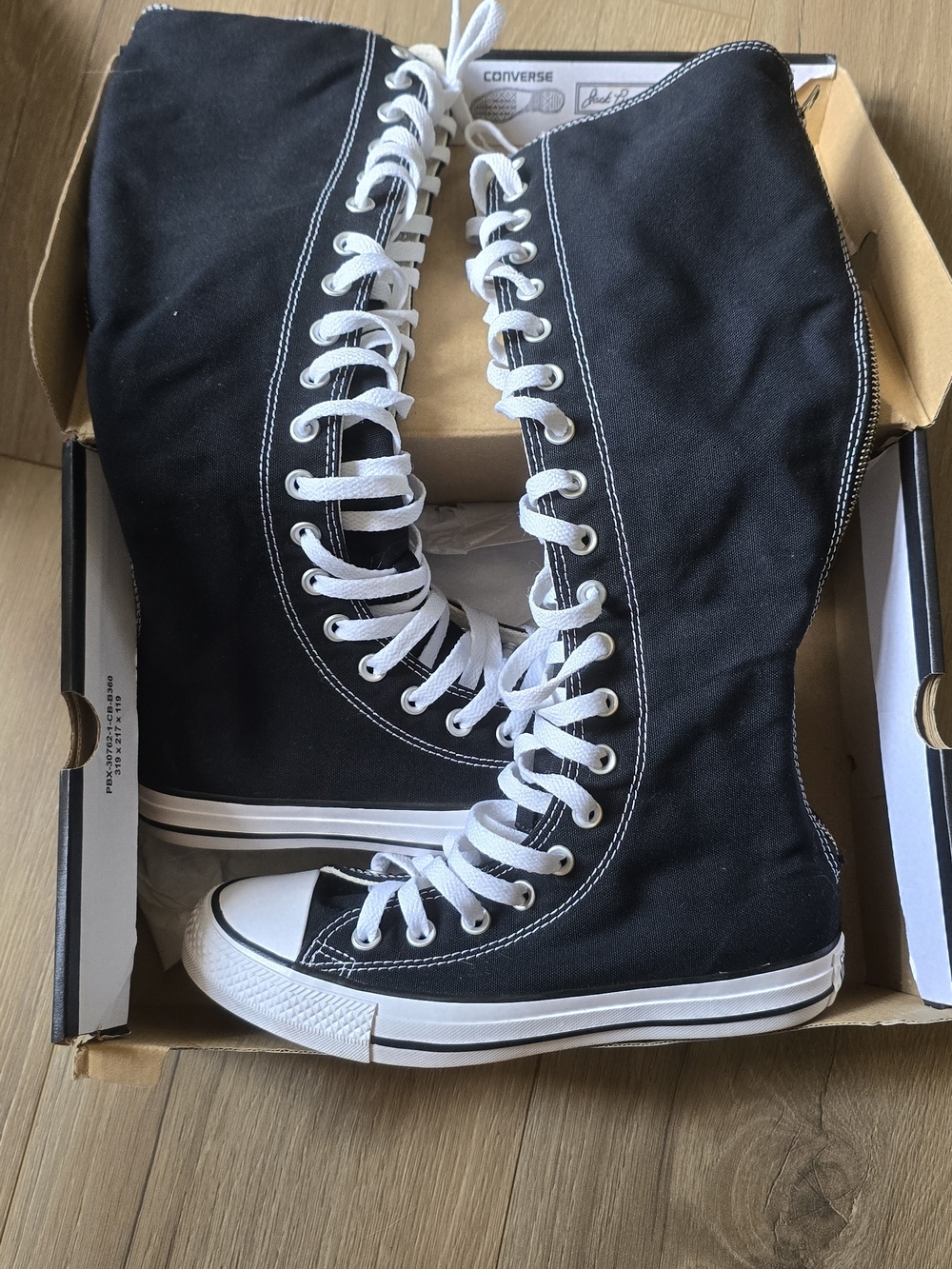 Converse Emo Women's Black High-Top Canvas Knee-High Sneakers